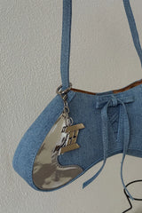 Raven Shoulder Bag - Blue Denim