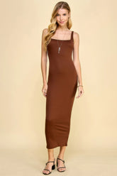 Square Neck Tank Maxi Dress