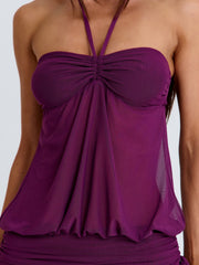 PIPAH MINI DRESS BURGUNDY