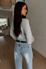 Dakodah Long Sleeve Knit - Grey