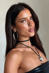 Bold Heart Necklace - Silver