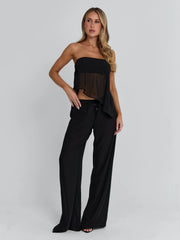 CLOVELLY TOP BLACK