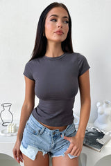 Aumia Tee - Charcoal