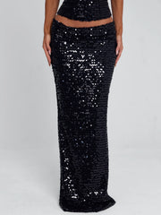 NUI MAXI SKIRT BLACK