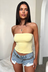 Myah Bandeau Top - Yellow