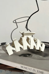 Issy Claw Clip - White
