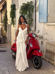 LOUIANNA MAXI DRESS BRIGHT WHITE