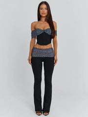 EMIL TOP BLACK POLKA DOT