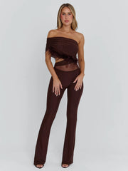 OMAY JUMPSUIT CHOCOLATE