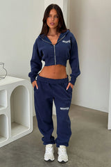 Series 10 Cropped Jacket - Navy