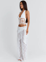 NAE CORSET TOP WHITE