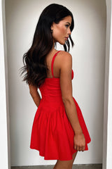 Zanaya Dress - Red