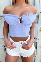 Frenchie crop - Blue