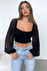 Loren Crop - Black