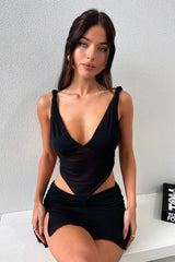 Tanaya Crop - Black