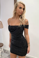Nara Dress - Black Sequin