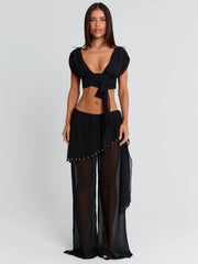 HAILLIE TOP BLACK