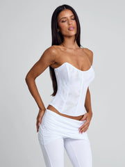 LEXARI CORSET TOP WHITE