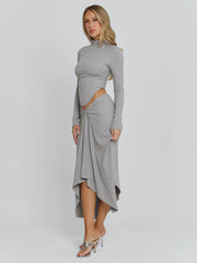 AMELIS MAXI SKIRT GREY