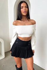 Tuesday Cropped Knit - White