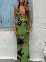 REEDI MAXI DRESS AMARA MATCHA