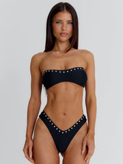 LORENIA BIKINI TOP BLACK