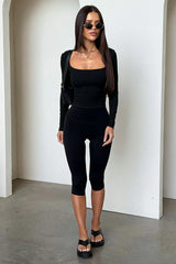 Andre Long Sleeve Top - Black