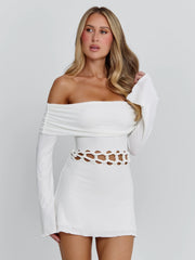 SYLVAINE MINI DRESS WHITE