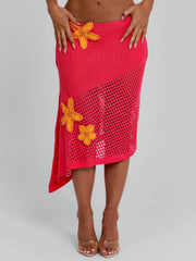 NATALIE SKIRT CORAL