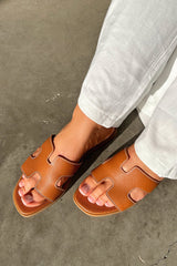 Valia Slides - Tan