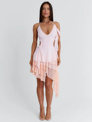 SPRING MINI DRESS PINK