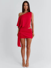 OTHELLIO MINI DRESS RED