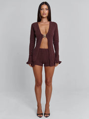 VELMA TOP CHOCOLATE