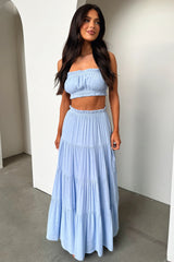 Selina Crop - Baby Blue