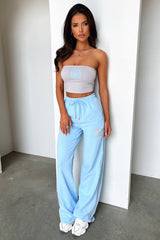 Beckham Wide Leg Pants - Blue