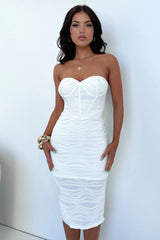 Zeline Midi Dress - White