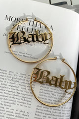 Ria Hoop Earrings - 18K Gold Plated