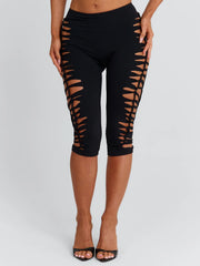 ZHERA CAPRI PANTS BLACK