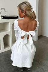 Tabitha Long Sleeve Mini Dress - White