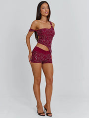 ROC SHORTS DEEP RED