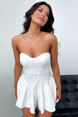 Arla Playsuit - White